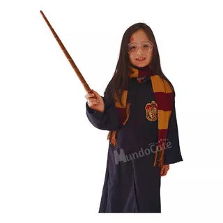 Cosplay Harry Potter Disfraz  Túnica + Gafas + Varita Traje Completo