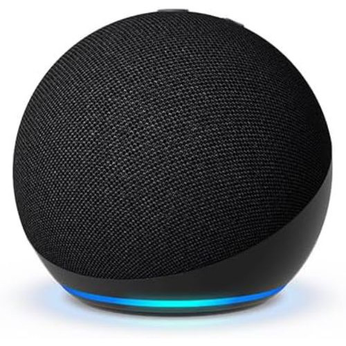 Amazon Echo Dot Echo Dot 4th Gen con asistente virtual Alexa color carbón 110V/240V