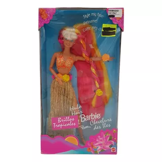 Barbie Hula Hair Melena Tropical Del Año 1996 Caja Dañada 