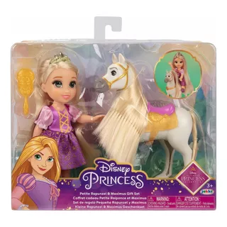 Disney Princesas Set De Rapunzel Doll & Maximus Petite