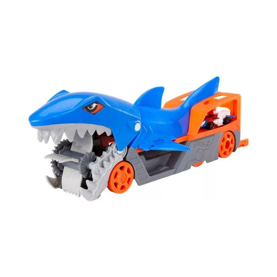 Hot Wheels Transportador Lanzador Remolque Tiburon Mattel Color Azul