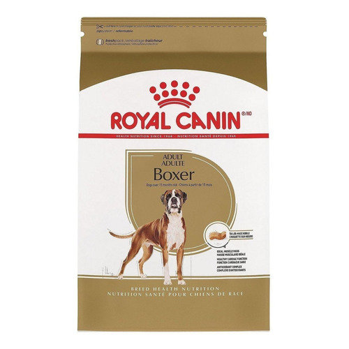 Alimento Royal Canin Breed Health Nutrition Boxer para perro adulto de raza grande sabor mix en bolsa de 12kg
