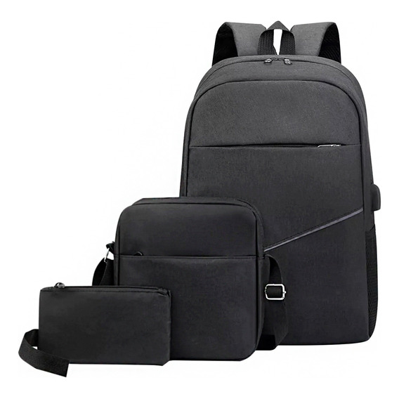 Mochila Notebook Laptop 3 En 1 Morral Neceser Usb Calidad Ax