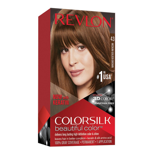 Tinte Cabello Colorsilk Color-keratina Castaño Medio Dorado