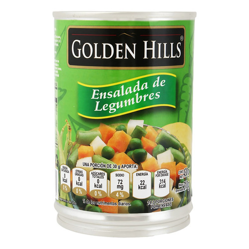 8 Pack Ensalada De Verduras Golden Hills 430