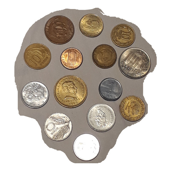 Monedas Antiguas Extranjeras Mundiales Lote X14 No Repet Lo3