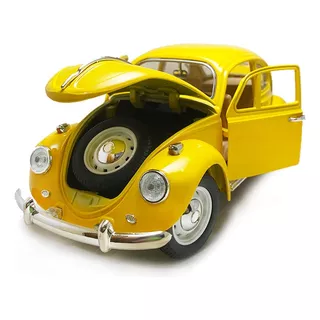 Fusca Sedan Amarelo - Escala 1/18