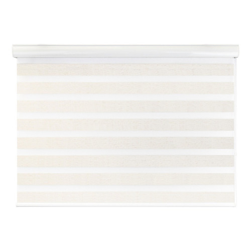 Persiana roller Decoking Sheer Elegance de 180cm x 140cm lisa color linen white - unidad por 1