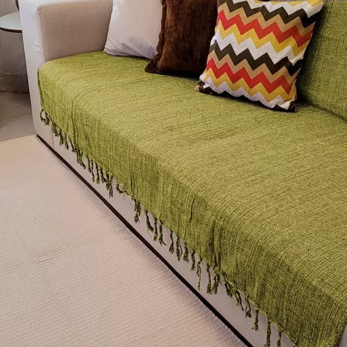 Kit de 2 mantas para sofá decorativo grande de Lisa Handmade Luxury Color  Rust