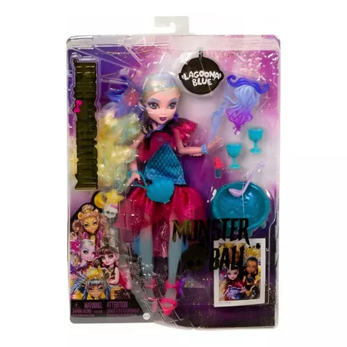 Monster High Boneca Lagoona azul 27cm c/ acessórios Oficial - Shoptoys  Brinquedos e Colecionáveis