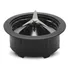 Licuadora Licua Plus Vaso De Vidrio Home Elements Color Negro