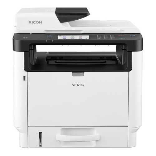 Impresora multifunción Ricoh SP 3710SF con wifi blanca y gris 220V