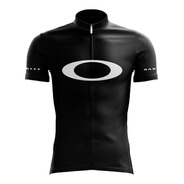 Camisa Scape Oakley Ciclismo Preta E Branca Mtb Speed