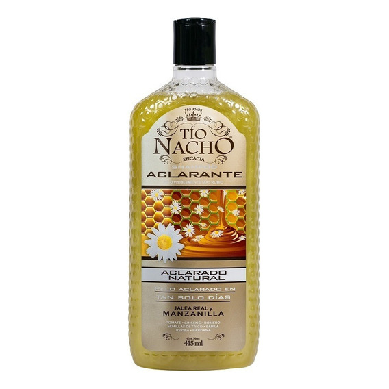 Shampoo Tío Nacho Aclarante X 415 Ml Jalea Real Manzanilla