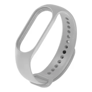 Pulsera De Silicona Premium Para Xiaomi Mi Smart Band 7 De Color Gris Claro