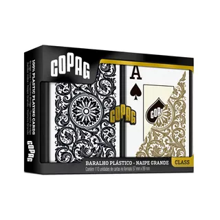 Baralho Class 1546 Elite Preto E Dourado Estojo Duplo Cartas