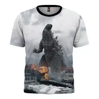 Playera Niños Godzilla-king The Monsters Moda Full Print