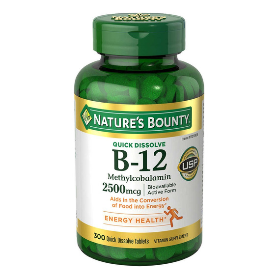 Natures Bounty Vitamina B12, 2500 Mcg - Unidad a $1