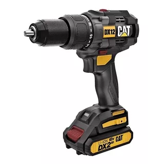 Taladro A Batería Caterpillar 18volt Con Percutor Dx12 Color Negro Frecuencia 50hz