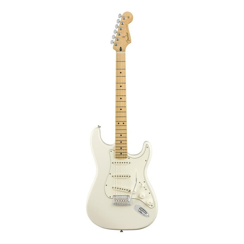 Guitarra eléctrica Fender Player Stratocaster de aliso 2010 polar white brillante con diapasón de arce