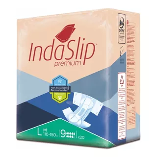 Pañales Para Adultos Indaslip Premium L9 X 80 Uni. Grande