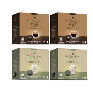 Cápsula Cafe Cacau 70% Brulee Dolce Gusto Café Italle 40