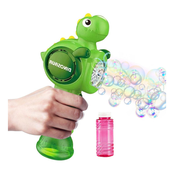 Maquina De Burbujas Dinosaurio Con Luz Juguete Para Niños
