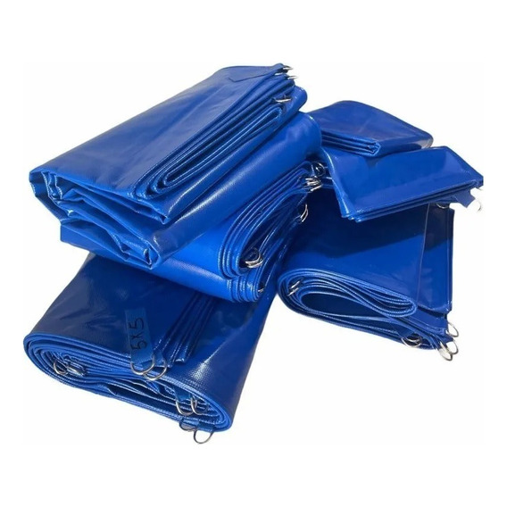 Lona Reforzada Uso Ligero 3x4 Para Exteriores Color Azul