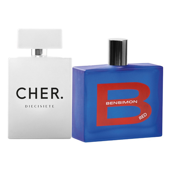 Perfume Mujer Cher Diecisiete + Hombre Bensimon Red X100 Ml