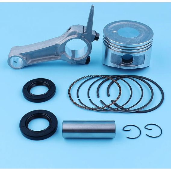 Conjunto Kit Piston Biela 6,5hp Gx200 3000w 3500w 68mm 