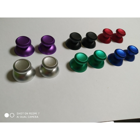 Stick Honguito De Metal El Par Joystick Play 4 Colores