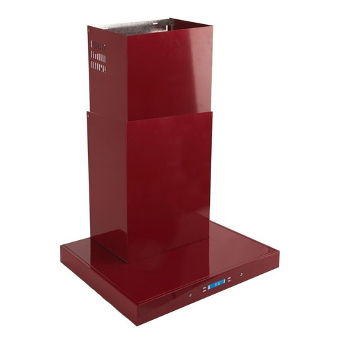 Extractor purificador de cocina Llanos LCD Premium ac. inox. de pared 600mm x 60mm x 495mm rojo 220V