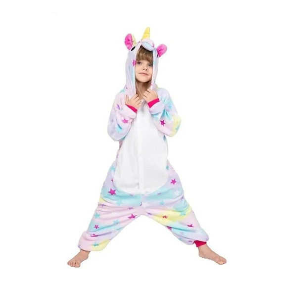 Pijama Mameluco Unicornio Infantil Disfraces Fiesta Cosplay