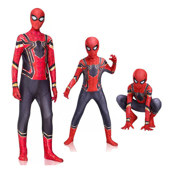 Disfraz De Spiderman Niños O Adulto Iron Spiderman Superhéroe