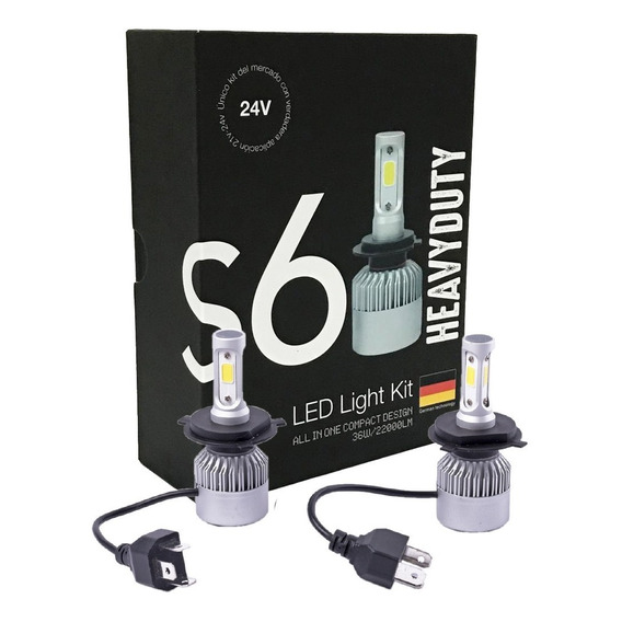 Kit Cree Led H7 H1 H3 H11 22000lm Camiones 24v Heavy Duty