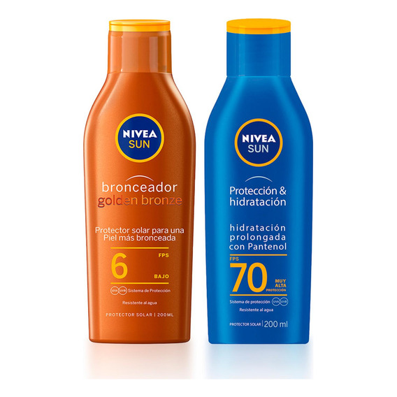 Protección Solar Nivea Bloqueador + Bronceador Loción