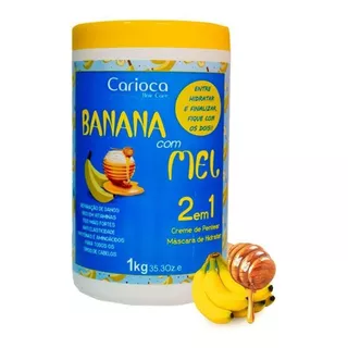 Creme Para Pentear Carioca 2 Em 1 Banana Com Mel