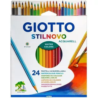 Lapices Acuarelables De Color Giotto Stilnovo X 24 Colores