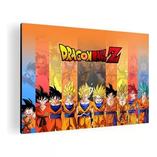 Cuadro Decorativo Mural Poster Goku - Dragon Ball 60x42 Mdf Color N/a Armazón N/a