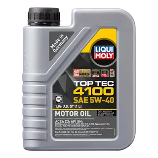 Toptec 5w40 1lt Aceite Sintetico Para Motores Liqui Moly