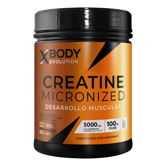 Creatina Micronizada Pura X Body Sabor Sin Sabor