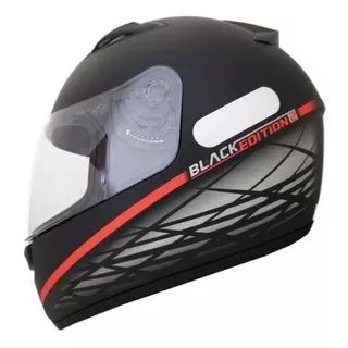 Capacete Masculino Moto Ebf New Spark Black Edition 2 Fosco