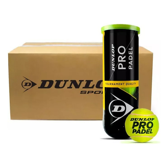 Caja Pelotas De Padel Dunlop Pro 24 Tarros