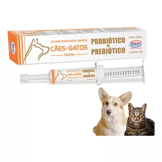 Probiotico Pasta Caes E Gatos - Seringa 14 G Alivet