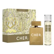 Set Perfume Mujer Cher Áurea Floral 100 Ml Edp + Body Splash