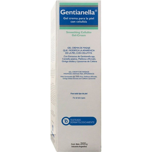 Gentianella Gel Crema Para La Piel Con Celulitis 200g