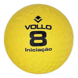 Bola De Iniciação Borracha Esportiva T8 Numero 8 Vollo Cor Amarelo