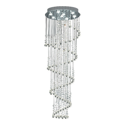 Lampara Colgante Moderno Tornado Caireles 10 Luces Led Gu10