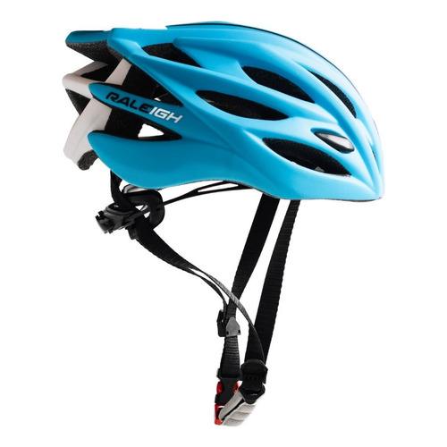 Casco Bicicleta Raleigh 29ventilaciones Regulable Color Celeste Talle M (54 - 58 Cm)