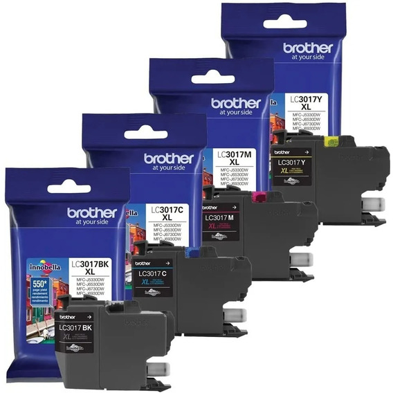 Kit Cartuchos Lc3017 Brother Cmyk J6930/6530/5330 Originales